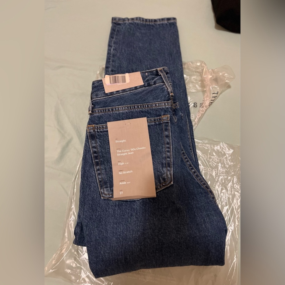 Everlane The Curvy ’90s Cheeky Straight Jeans High Rise size 27 brand new
